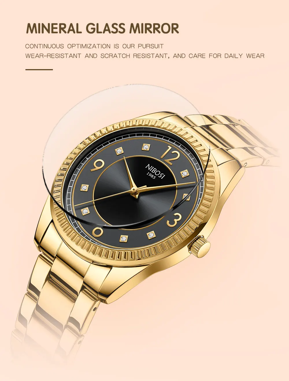 Luxury Men Women Watch Gold White Quartz Wrist Watch Stainless Steel Couples Clock Casual Waterproof Mens Watches_voghion.com