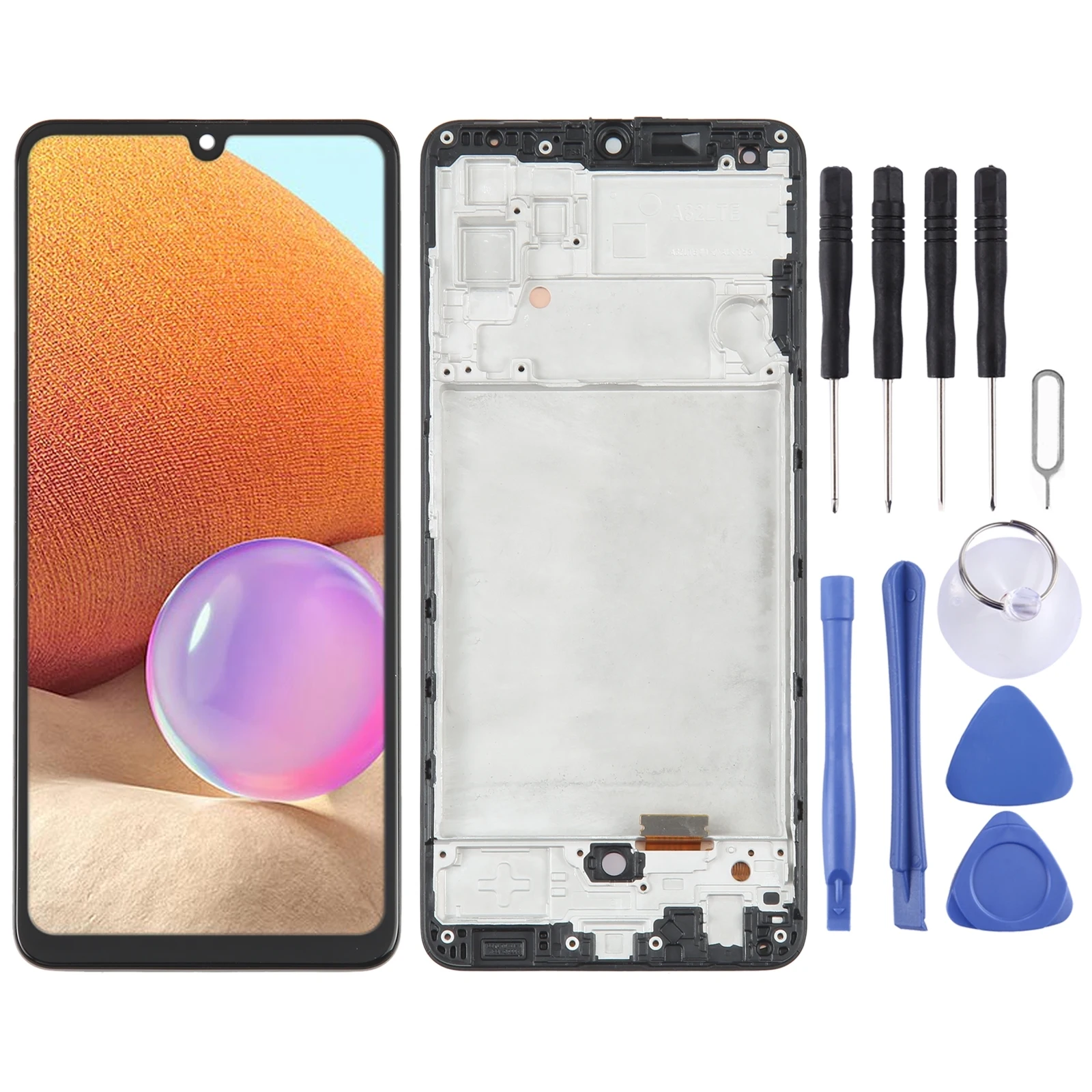 

OLED LCD Screen for Samsung Galaxy A32 4G SM-A325 Digitizer Full Assembly with Frame