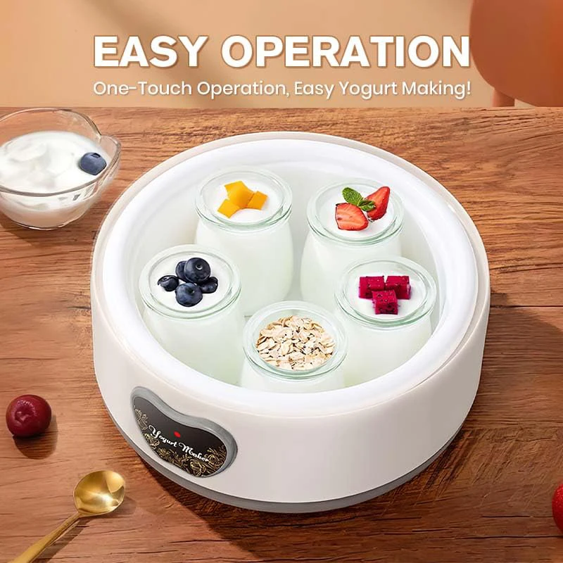1L Electric Mini Yogurt Maker Automatic Multifunctional Household Rice Wine Maker DIY Yogurt And Natto Fermenting Machine