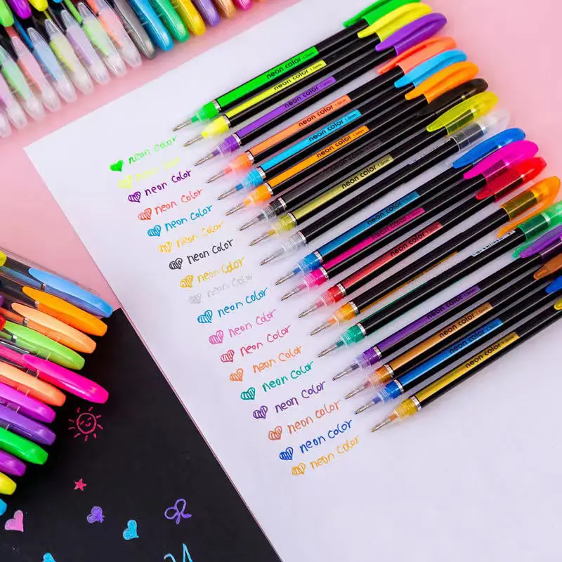 LEERFIE Neon Pastel Color Pens For Art Sketching