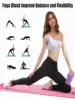 1 Black High-Density Eva Foam Yoga Block - Solid Support Block Suitable for Fitness, Dance Stretching, and Pilates - Individually Packaged 4