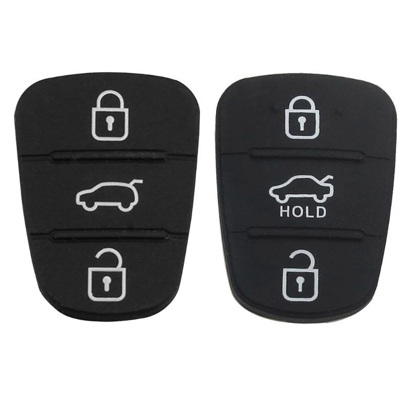 

2 шт., 3 кнопки, чехол для автомобильного ключа с дистанционным управлением, резиновые накладки на кнопки для Venga, бесключевой