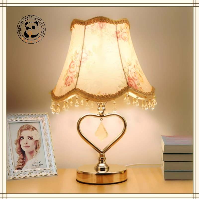 

Modern Minimalist Creative Textile Table Lamp E27 Decorative Study Bedroom Bedside Energy Saving Care Dimming Lamp