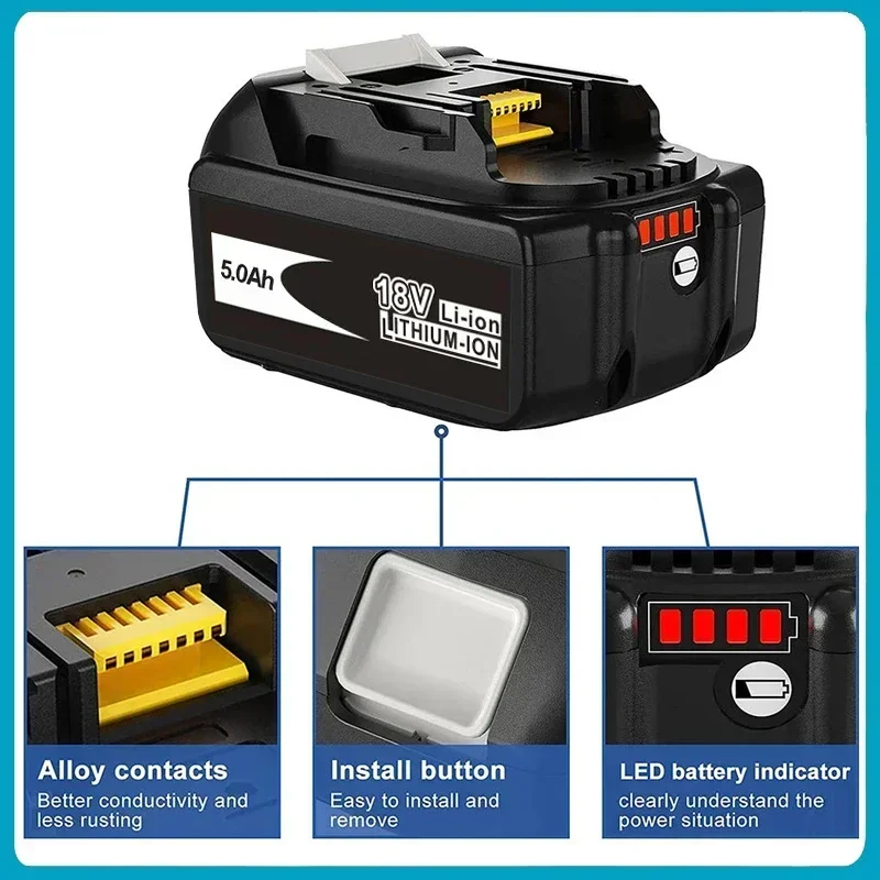 

Перезаряжаемая батарея 12000 мАч для Makita 18 В батарея BL1840 BL1850 BL1830 BL1860B LXT 400 18650 аккумуляторная батарея