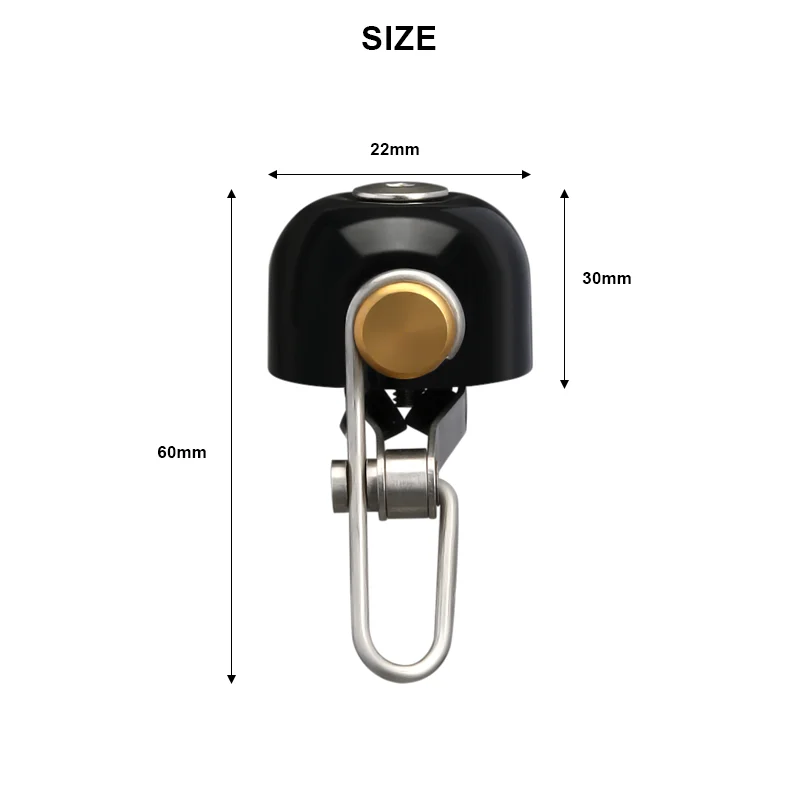 Description Picture 3 of itemRetro Classical Bicycle Bell Clear Loud Sound Steel Copper MTB Mountain Bike Handlebar Ring Horn Safety Cycling Warning Alarm