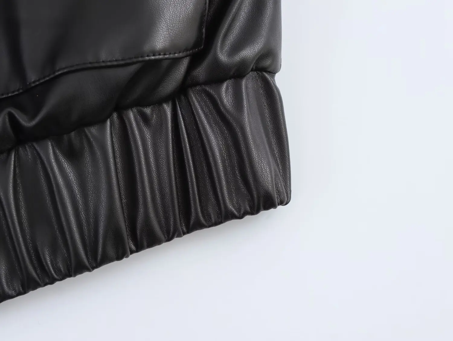 Leather Jackets Women's Black Coat Casual Loose Long Sleeve Tops Faux Jackets 2024 inszart Streetwear With Zipper Woman Jackets