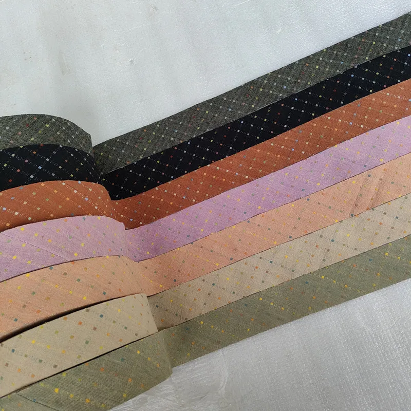 4 cm Streifen-Gittergarn, gefärbt, Baumwolle, Schrägbänder, Band, handgefertigt, Patchwork-Baumwollstoff, Besatz, Nähzubehör – Detail 3