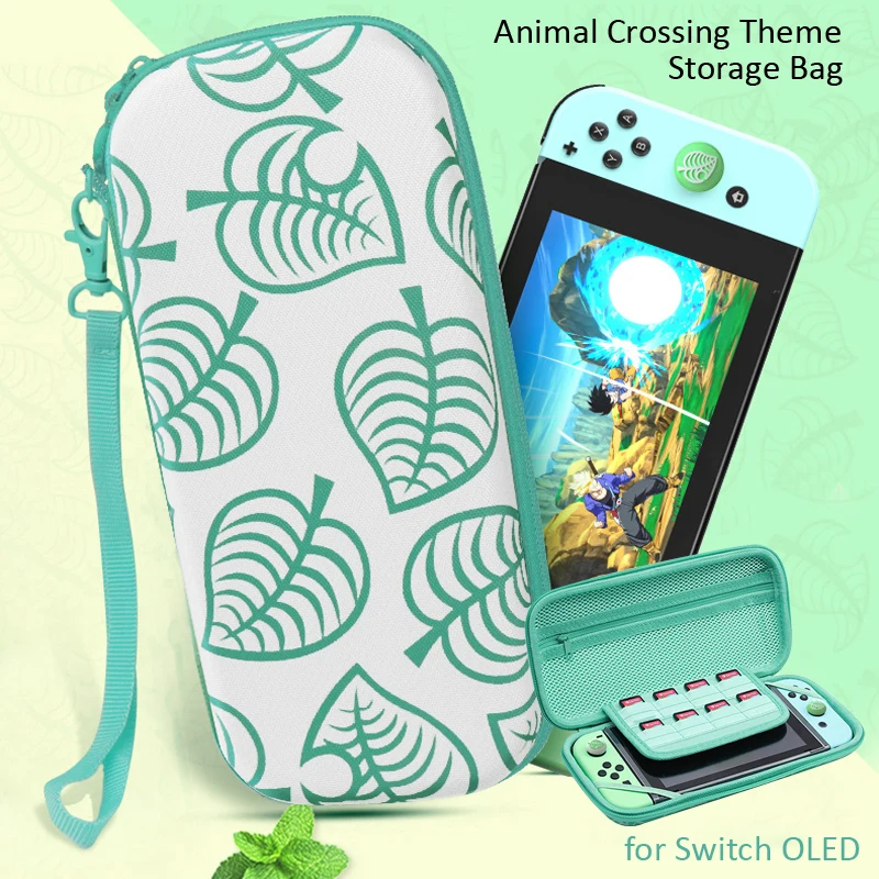 Animal Crossing Bolsa de Armazenamento para Nintendo Switch Oled Capa Protetora Escudo Case Transporte para Interruptor Oled Acessórios do Jogo 2023 - Image 2