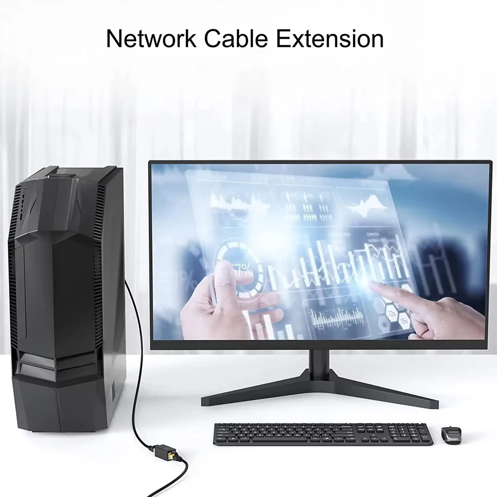 RJ45 Coupler Network Cable Extender 1000Mbps CAT5 CAT6 Ethernet LAN Splitter Connector Adapter