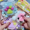 Mochi Taba Squishy NEW Fidget Toy Anti-stress Mini Kawaii Cat Paw TPR Small Cat Paw Cute Pink Cat Foot Pinch Decompression Toy 2