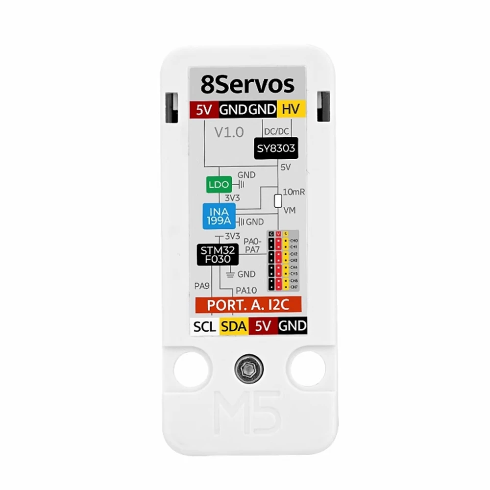 

M5Stack 8Servos Unit 8 Channel servo drive unit STM32F030F4