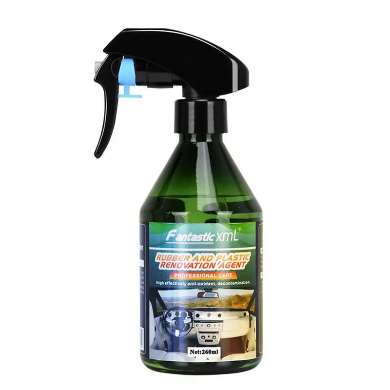 

Car Cleaning Agent Nano Coating Durable Protection Auto Trim Restorer Safe Tire Polish Spray Rubber Renovation Agent 260ml