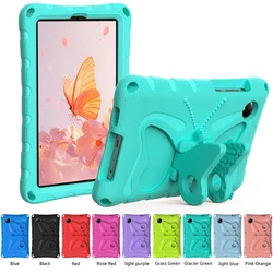 Kids Butterfly Safe Heavy Duty Shockproof Tablet Case - Sturdy and Protective Cover for Redmi Pad SE 8.7 (Glacier Green)