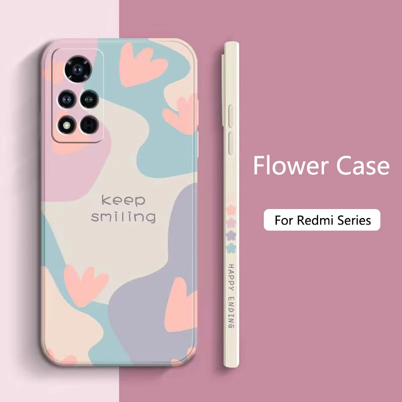 Flower Phone Case For Xiaomi Redmi Note 14 13 12 Pro Plus 5G 12S 12 11S 11 10S Redmi 13C Shockproof Matte Soft Silicone Cover phone waterproof case phone case phone protector cover leather phone case