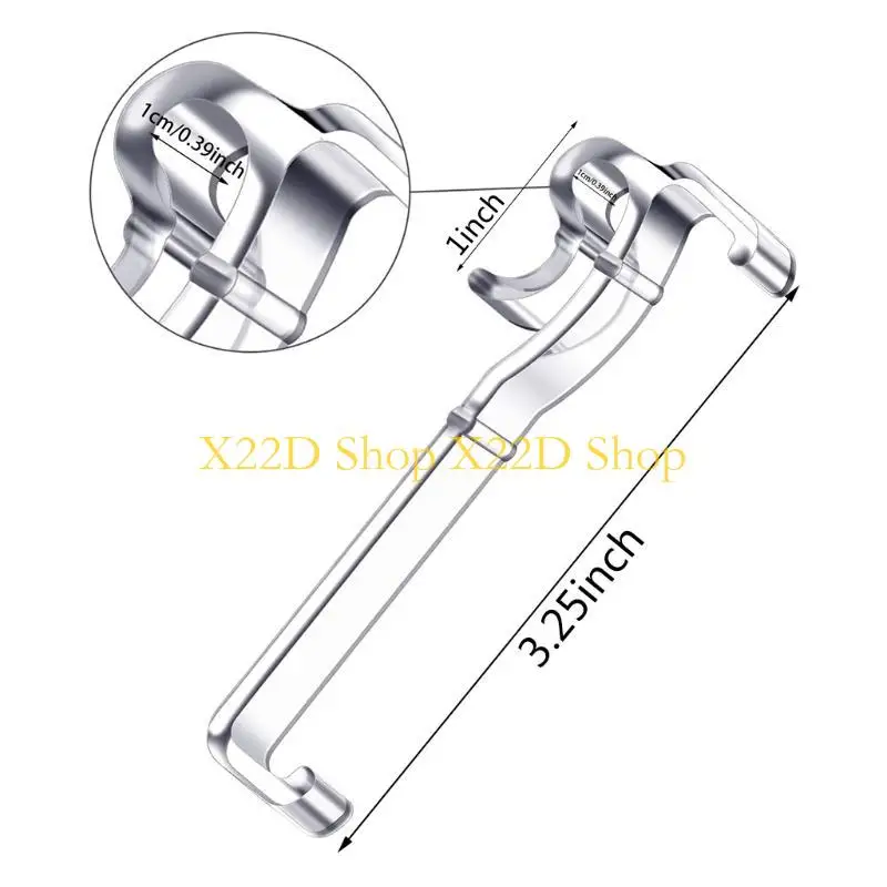 X22D 20Pcs 3.25 인치 숨겨진 밸런스 클립 수평 블라인드 커튼 드레이프 홀더 용 창 블라인드 투명 플라스틱 리테이너 클램프
