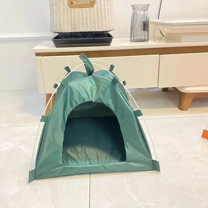 Portable Foldable Cute Pet Dogs Tent Outdoor Indoor Tent for Kitten Cat Small Dog Puppy Kennel Room Cats Nest House Dog Kennel