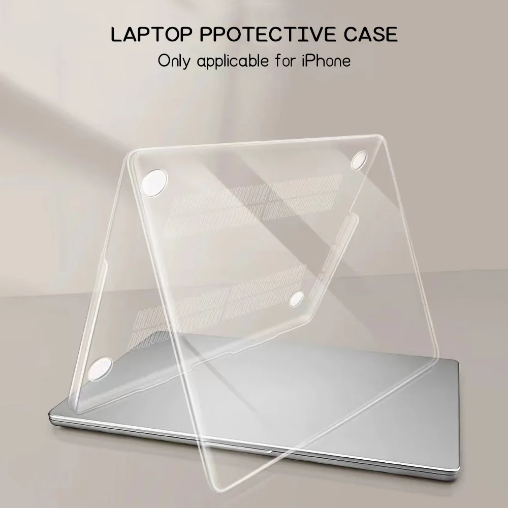 Sleek Clear Protective Laptop Case Cover - Air & Pro Series