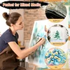 10pcs Flat Acrylic Paint Brush 3/4 Inch Wide Paint Brushes Watercolor Quality Synthetic Artist Paint 5