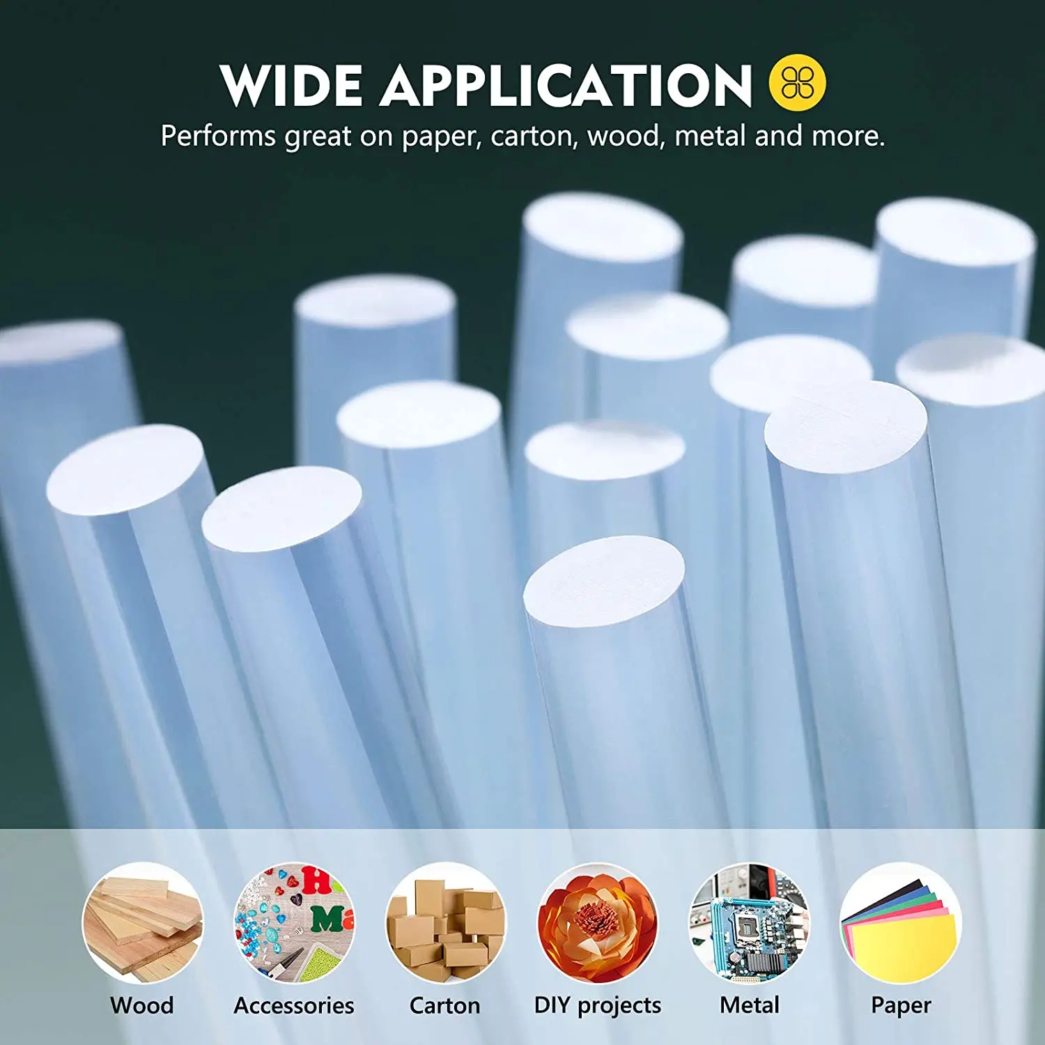 100 Pack Full Size Hot Glue Sticks 11mm Diameter Multipurpose for Kid Adult  DIY Art Craft Gluing Repairing Festival Home - AliExpress