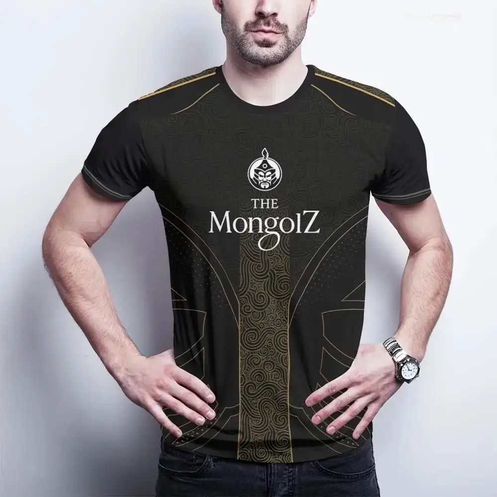 2025 신규 CSGO 프로 리그 팀 트레이닝 저지 몽골즈 클럽 CS2 선수 맞춤 유니폼 남녀 팬 티셔츠
