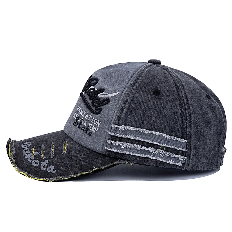 Hot Sale Unisex Premium Washed Vintage Cap Cow Head Pattern Baseball Caps Men Women Outdoor Sports Hats Cap