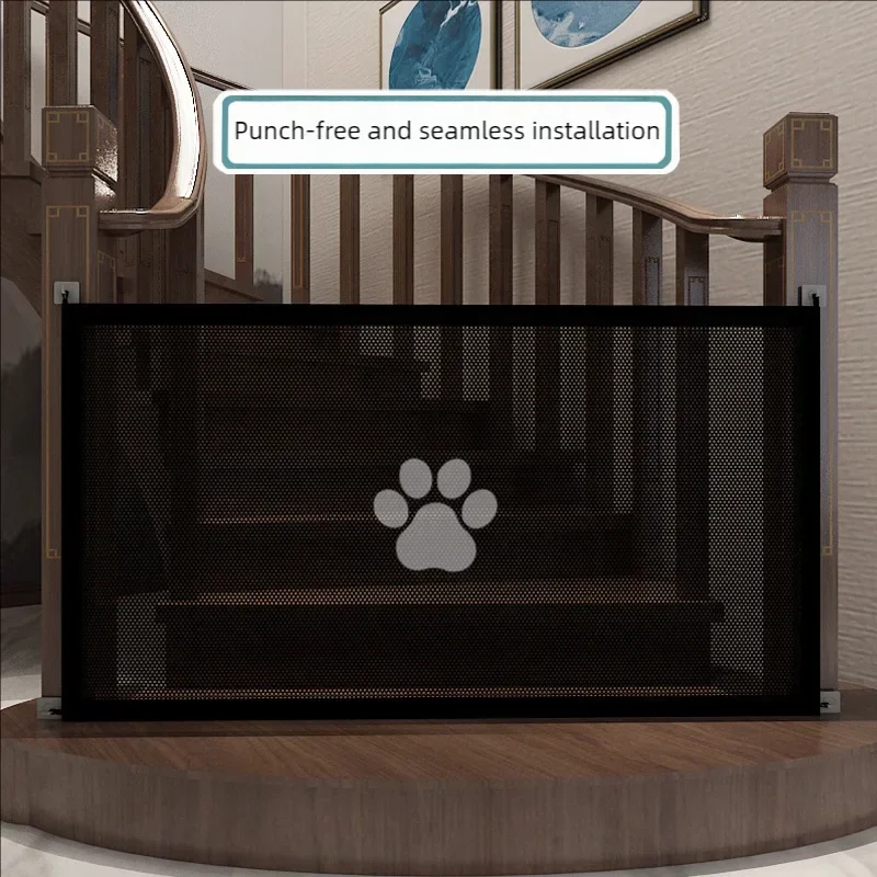 corral Pet Dog Barrier Fence with 4Pcs Hook Pet Gate Indoor Isolation Protection Gate Portable Playpen Cat Dog Isolation Net
