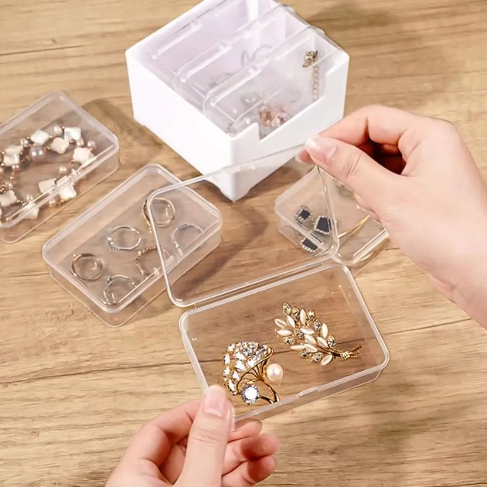 투명 데이터 케이블 보관함 내구성 있는 깔끔한 케이블 정리함 플라스틱 재사용 가능한 데스크탑 케이블 정리함 사무용품