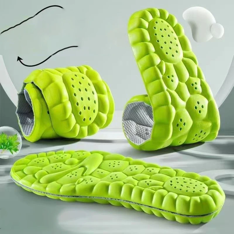 Sport Insoles 4D Super Soft Shoes Sole Pads for Feet Shock Arch Support Orthopedic Inserts Absorption
