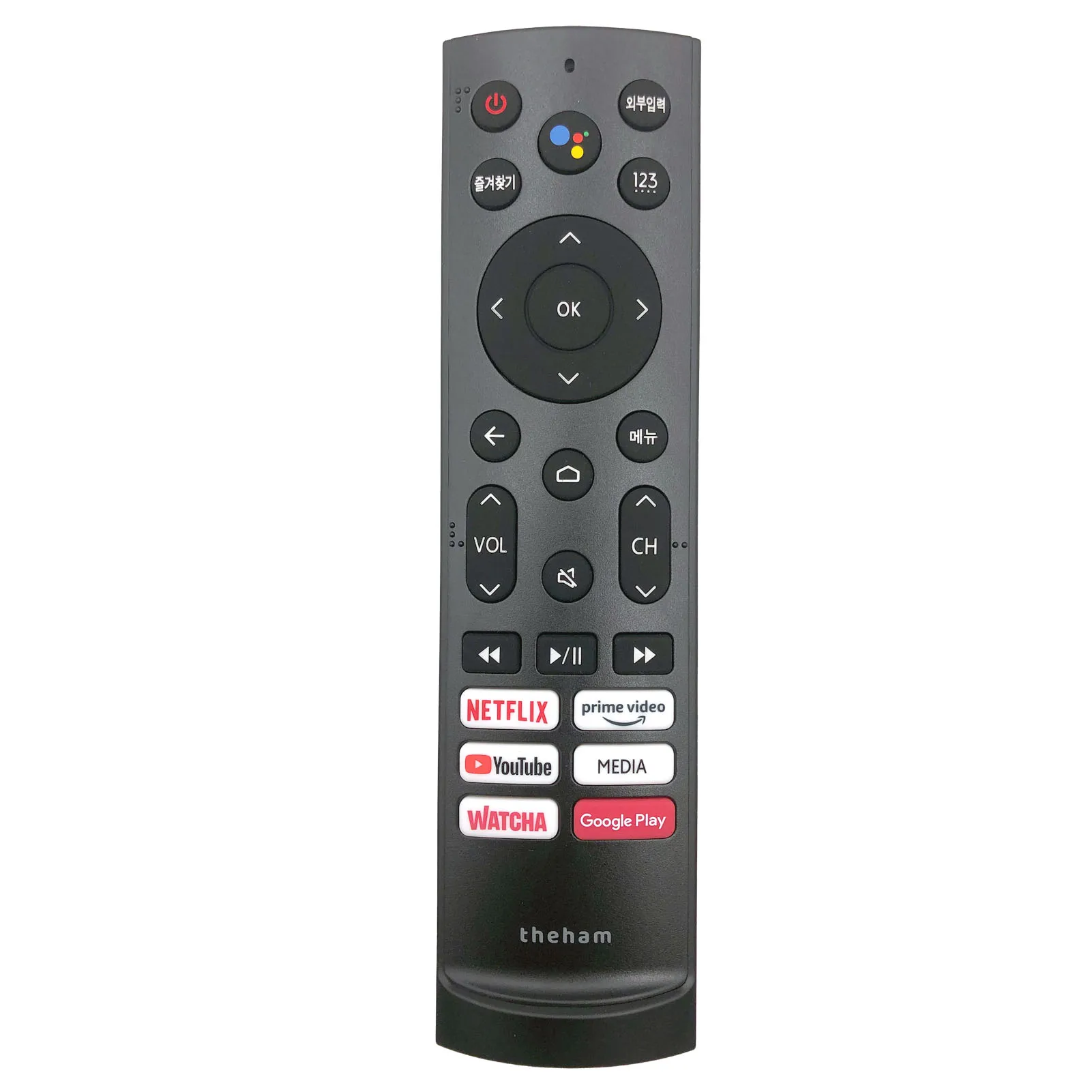 

ERF3R90T Bluetooth Voice Remote Control for Hisense 4K UHD Smart Android TV Korea Language buttons