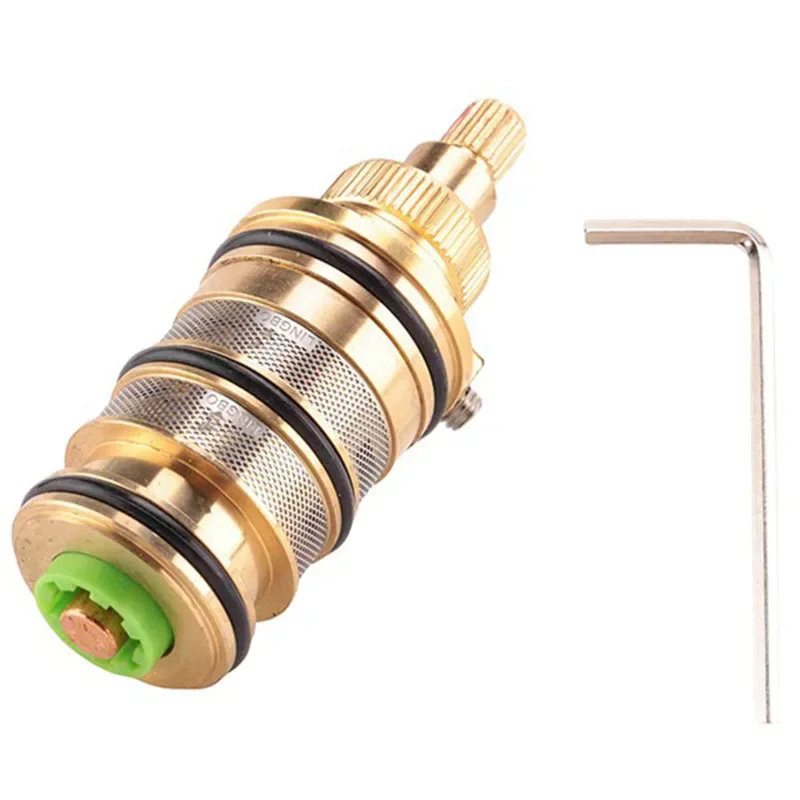 Brass Bath Shower Thermostatic Cartridge No & With Handle for Mixing Valve Mixer Shower Bar Mixer Tap thermostatic mixing valve,faucet cartridge