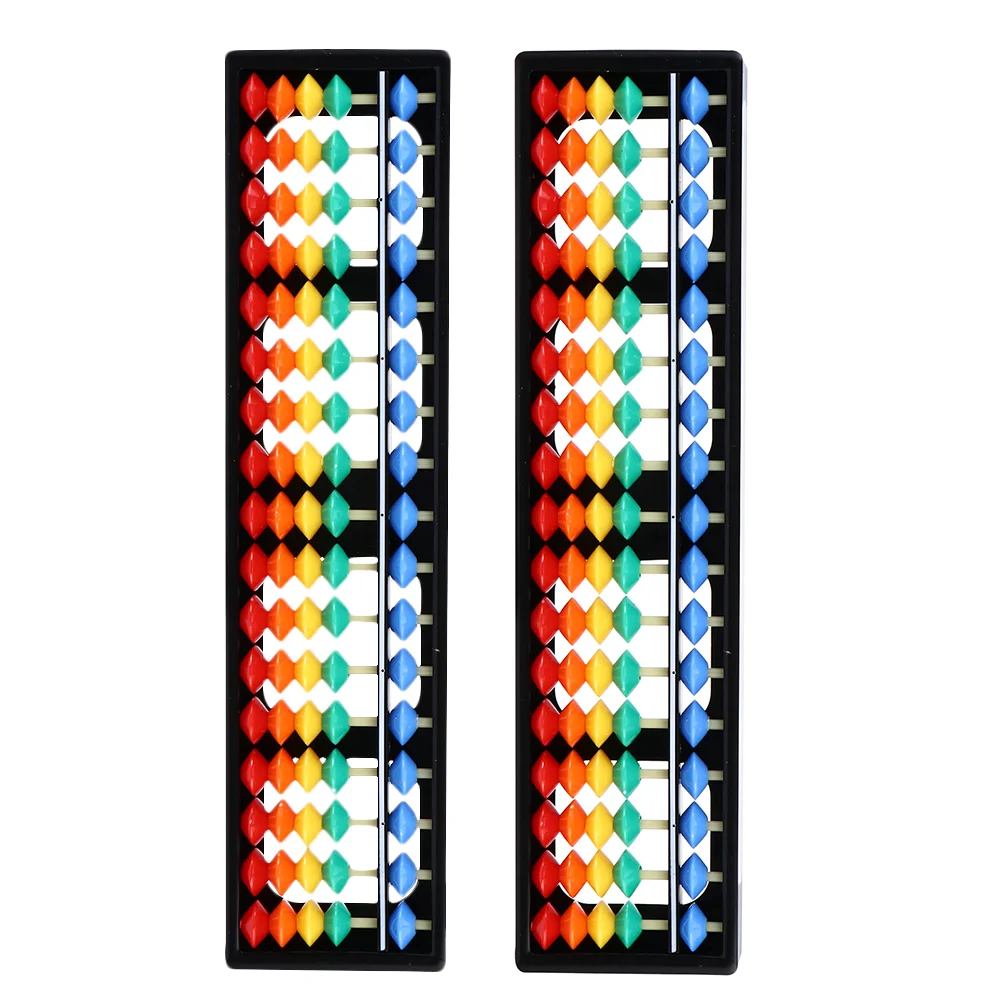

2Pcs Kids Plastic Abacus 5 Beads Abacus Students Count Number Tools School Supplies