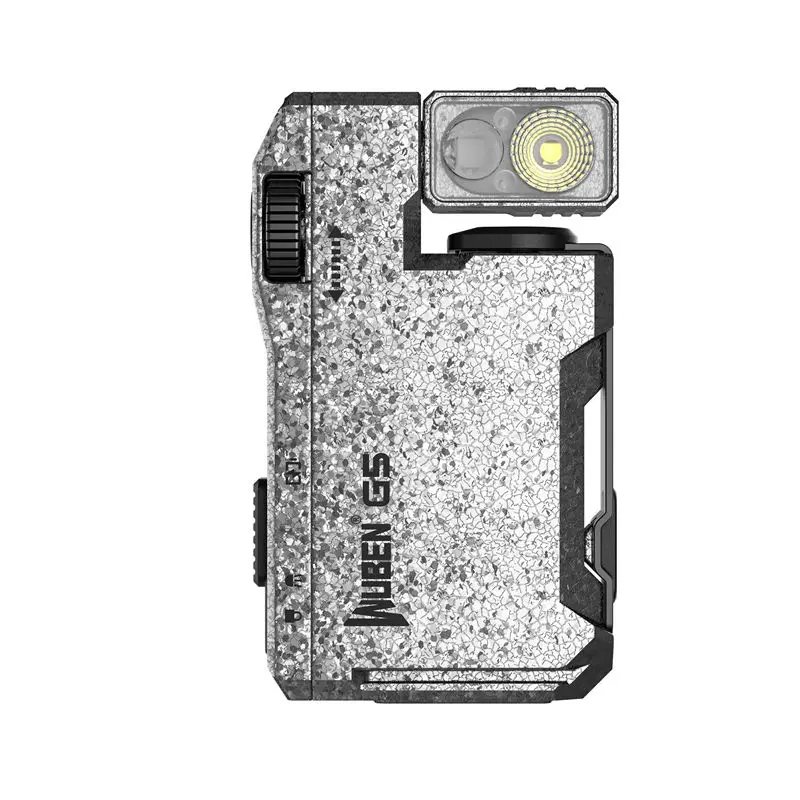 Compact 400-Lumen Waterproof EDC Flashlight with 180° Rotating Head and Magnetic Tail