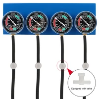 Synchronizer Tool Vacuum Balancer Gauge Motorcycle Fuel Carburetor For 4 Cylinder Engines Machines with Hose 2