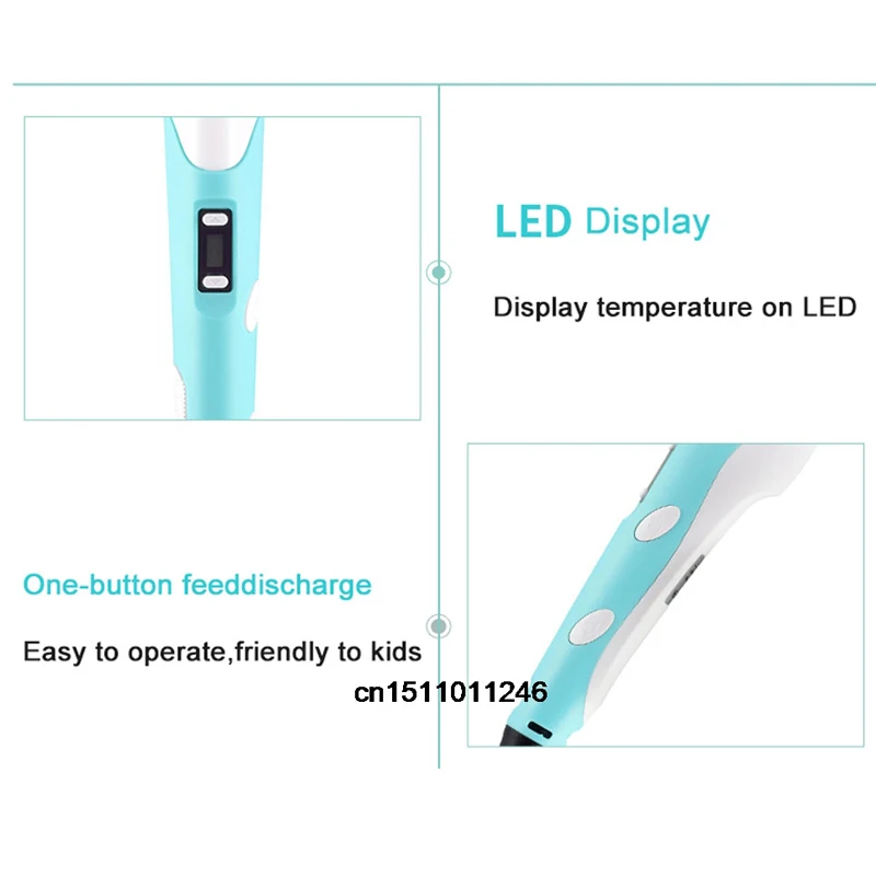 3d Afdrukken Pen Tekening Pen Met Lcd-Scherm Compatibel Pla Filament Speelgoed Veilig Paiting Voor Kinderen Diy Kerst Verjaardagscadeau