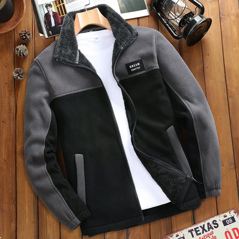 

Fashion Polar Fleece Jackets Men Thermal Fleece Military Tactical Coat Autumn Winter Sports Softshell Hiking Outdoor Army Jacket