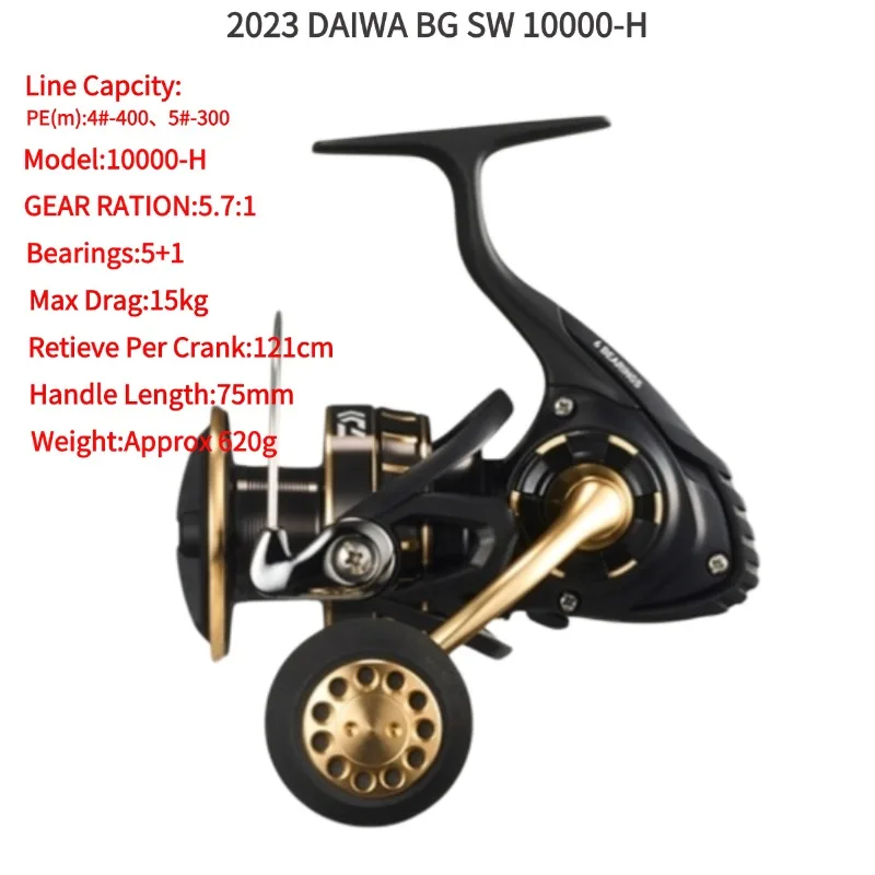 2023 DAIWA BG SW Spinning Fishing Reels 4000D-CXH 5000D-CXH 6000D