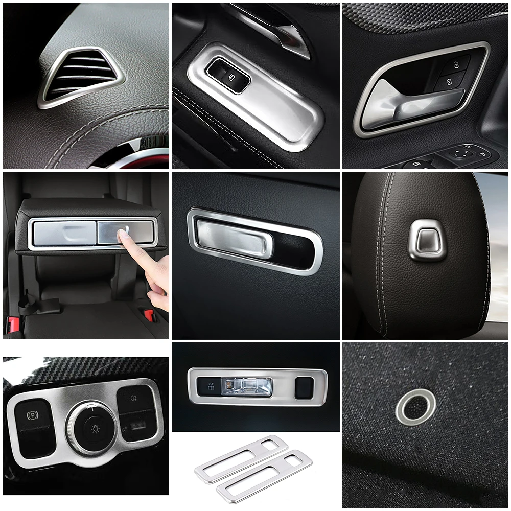 

Для Mercedes Benz A Class W177 V177 A180 A200 A250 2022 автостайлинг центральная консоль запчасть модификация рамка Крышка отделка Декоративная наклейка