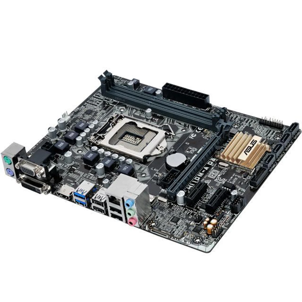ASUS H110M-A D3 Motherboard with Intel H110 Chipset Built-in Graphics Chip Gigabit LAN Supports Core i7 i5 i3 Pentium Celeron