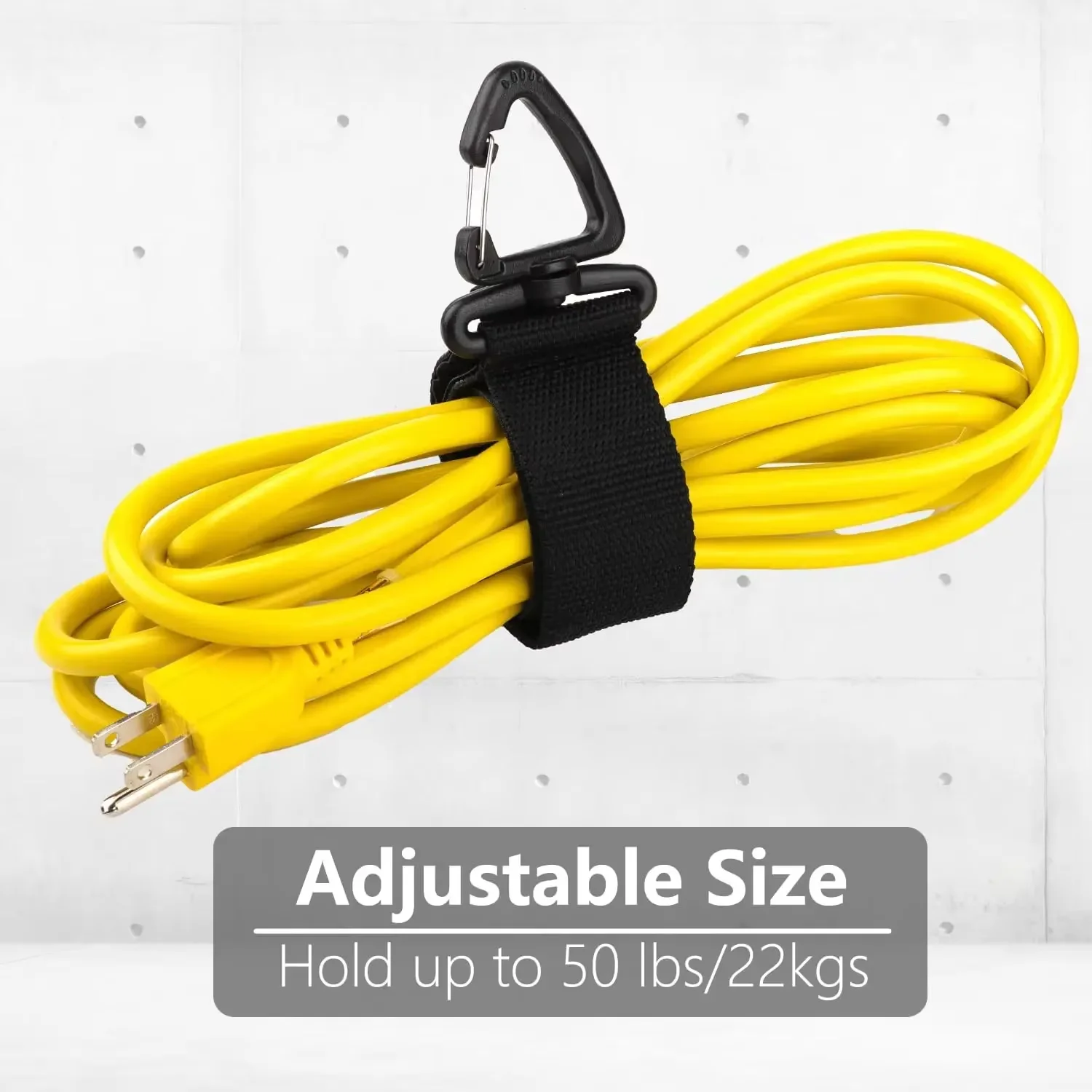 Rotating Buckle Cord Organizer - Durable Nylon Storage Straps