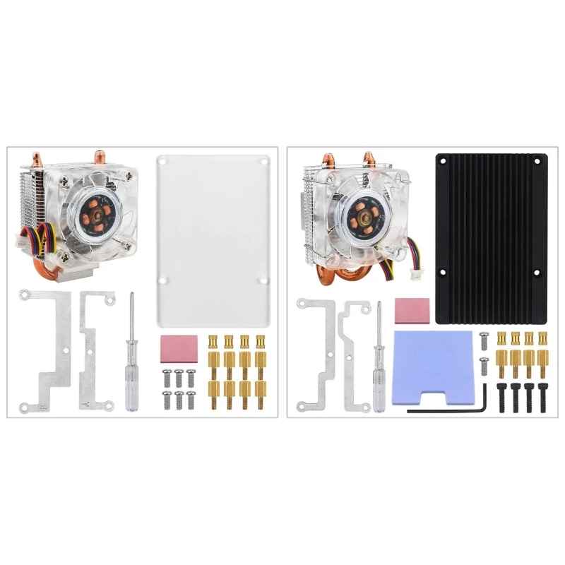 

Вентилятор ледяной башни СИД цвета для РПи 5Б улучшает охлаждать вертикальное/горизонтальное