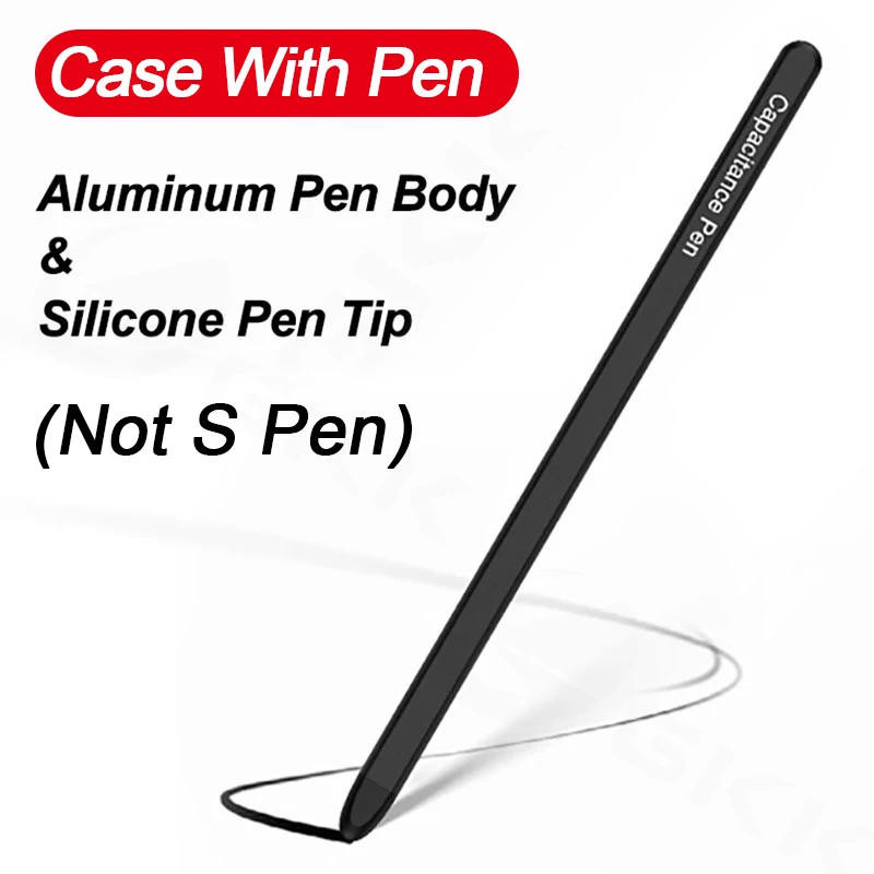 Frosted Leather Fold Stand Case with Stylus Holder & Screen Glass Cover