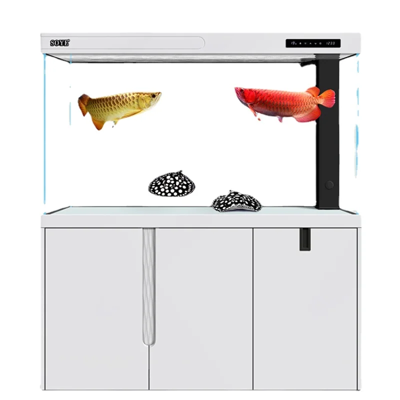 

Yhl Suoyi Fish Tank Living Room Large Ecological Aquarium Floor Bottom Filter Home Intelligent Super White