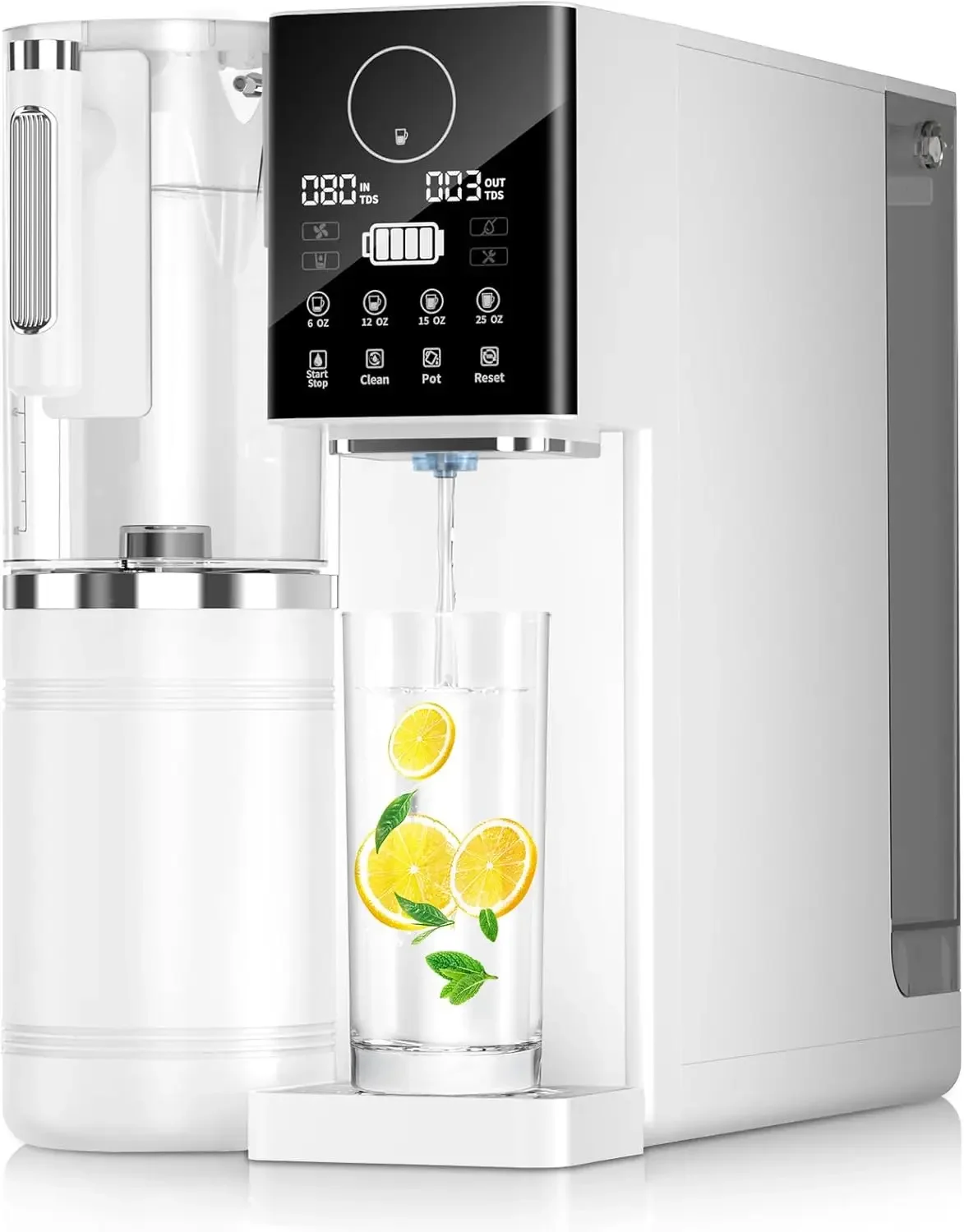 Reverse Osmosis Water Filter, Water Purifier, 8-Stage Filtration System, Portable Purifier Countertop for Kitchen, Office