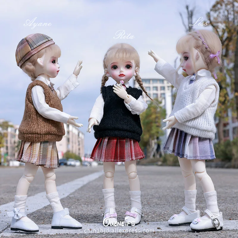 

Shuga Fairy Liss & Rita & Ayane 1/6 BJD Doll Anime Figure Resin Toys for Kids Surprise Gift for Girls Birthday Cute YOSD Doll