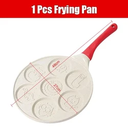 Nonstick Animal-Shaped Pancake and Waffle Maker Griddle (7 Cup Beige Pan)