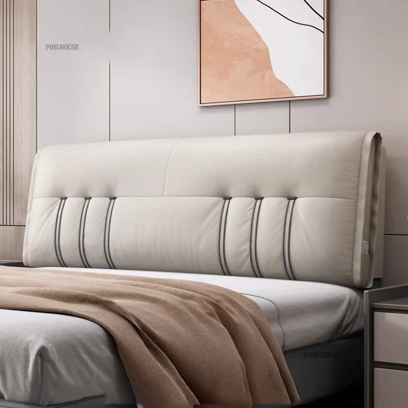 Italian Minimalist Headboards for Tatami Multifunctional Backrest Headboard Light Luxury Tech Fabric Bedroom Furniture for B&B