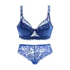Sexy Lace Thin Panty and Briefs Plus Size Women's Bralette Set Push Up Brassiere Set Girl Top BH Lingerie Sets Push Up Intimates 1