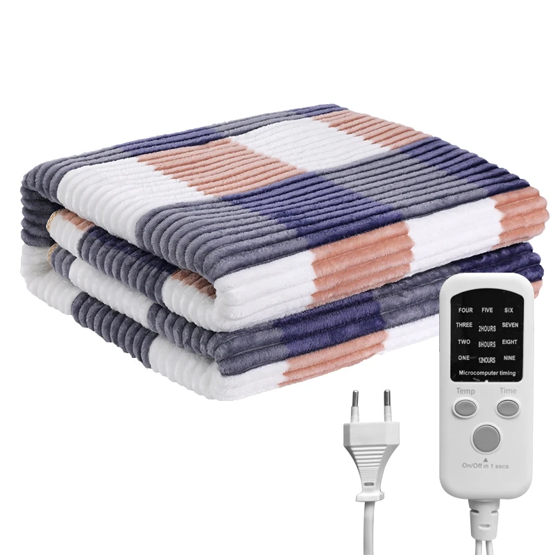 

New 1.8X1.2M Electric Heated Blanket Stripe Shape Electric Mattress Thicker Heating Blanket Thermostat Carpet 220V EU Plug