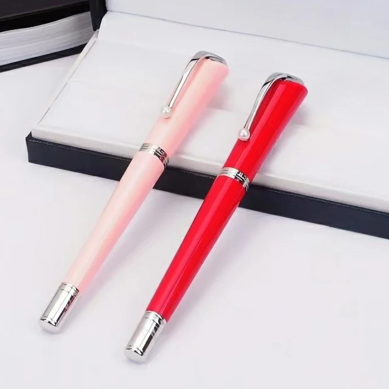 

MB Luxury Special Edition Of MM Black/Pink/Red Colors Fountain/Rollerball/Ballpoint Pen With Pearl Clip Monte Great Actress