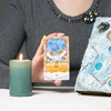 Melody Kuromi Cinnamoroll Cards Tarot Divination Star sign Hello Kitty Sanrio Melody 78 Cards Board Game Deck Oracle Card Party 6